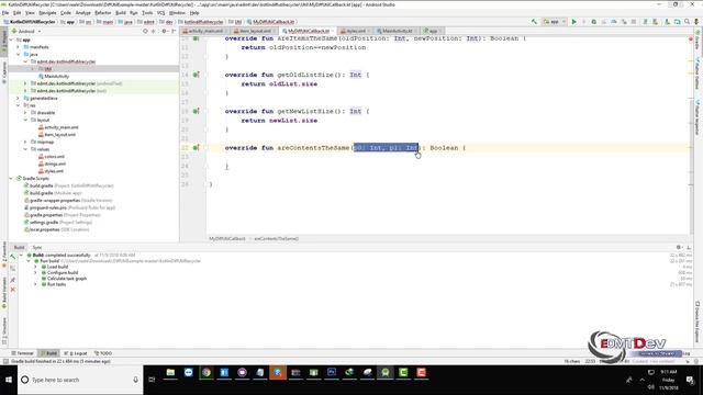 Kotlin Android Tutorial - Best way to update Recycler View with DiffUtils смотреть онлайн