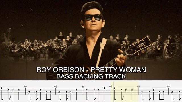 ROY ORBISON - Pretty Woman [BASSLESS BACKING TRACK + TAB]