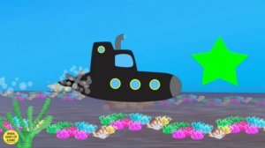 Развивающие мультики. Подводная лодка и изучение геометрических фигур