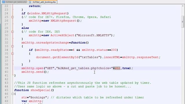 AJAXing your web page using PHP and MySQL and Javascript смотреть онлайн