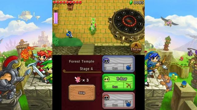 Zelda Triforce Heroes Walkthrough Part 4 | Gameplay | 1-4 Forest Temple (Woodlands) BOSS Margoma смотреть онлайн
