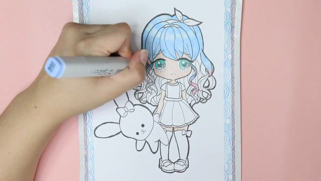 Chibi 02(Ombre Hair) Copic Marker speedpaint смотреть онлайн