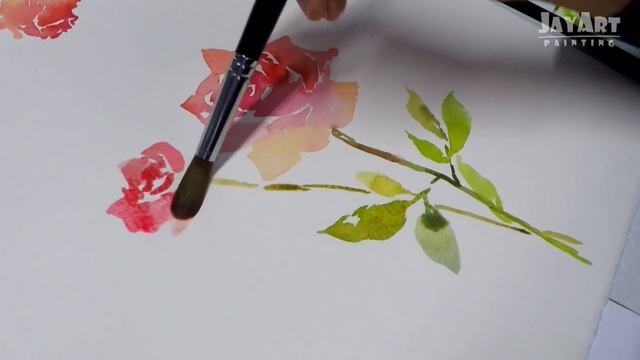 Painting Flowers : How to Paint Roses in Watercolor - Level 4 смотреть онлайн