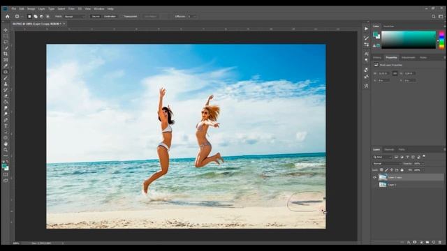How to remove people from photos in photoshop|Как убрать людей с фото в фотошопе смотреть онлайн