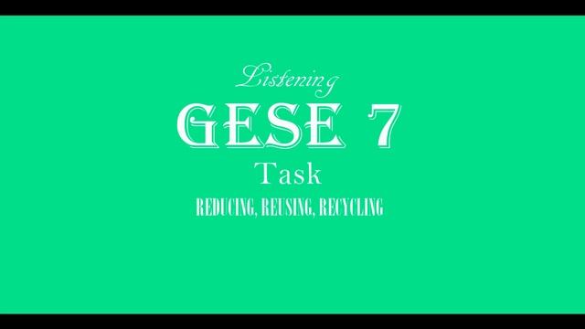 GESE 7 Trinity Listening B2 - Pollution and Recycling - Reducing, Reusing, Recycling смотреть онлайн