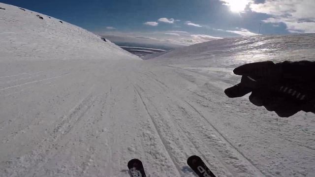 BigWood (Кировск) - Спуск по 33 черной (апрель 2019)