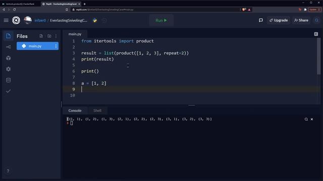 Python Ejercicio: 1076 1/2 HackerRank Producto Cartesiano entre Dos Listas/Tuplas con product() смотреть онлайн