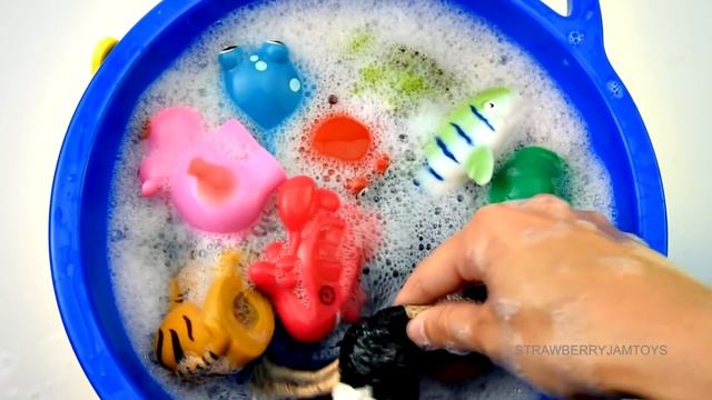 Learn Wild Animals For Kids | Swimming In Water смотреть онлайн