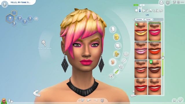 Pink Punk Rocker! Base Game The Sims 4 CAS смотреть онлайн