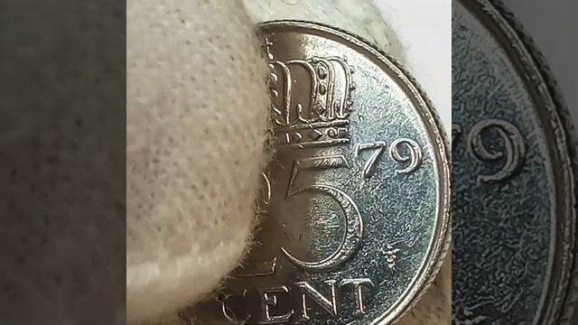 25 центов 1979 года. Нидерланды. Юлиана.