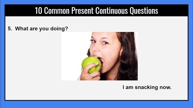 10 Common Present Continuous Questions смотреть онлайн