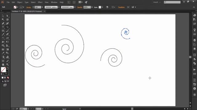 Adobe Illustrator CC Tutorial | Line Segment Tools - Spiral Tool #C4-E3 смотреть онлайн
