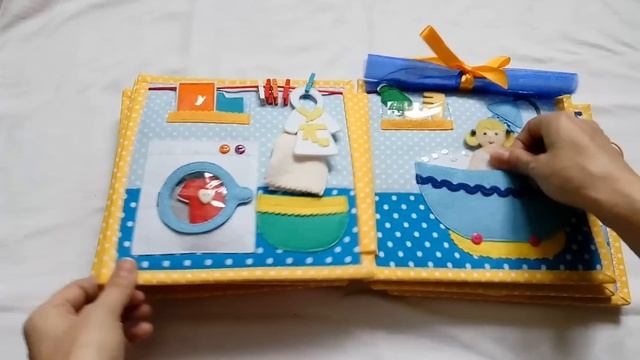 Мягкая развивающая книжка. Кукольный дом 1 #Soft book.Doll house. смотреть онлайн