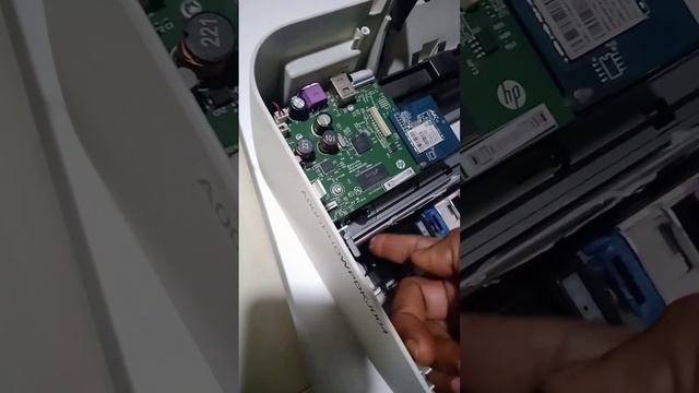 HP Deskjet 2545 Printer Service And Cleaned Waste Ink Oiling Head Carriage