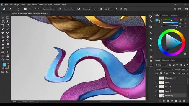 Рендерим пушку. Rendering stylized cannon in Photoshop смотреть онлайн