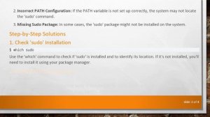 Troubleshooting: Bash Sudo Command Not Found in Unix & Linux