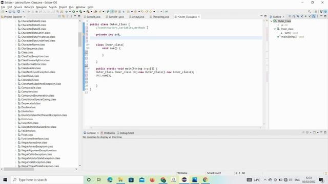Member Inner class and Local inner class in java Tamil by EK #java #placements #tamil #job смотреть онлайн