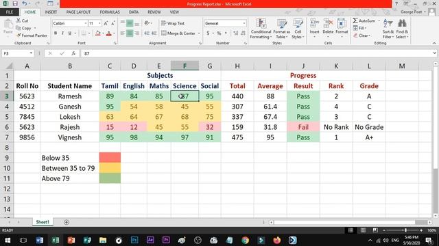 Excel Conditional Formatting in Tamil смотреть онлайн