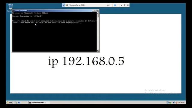 Telnet on windows server смотреть онлайн