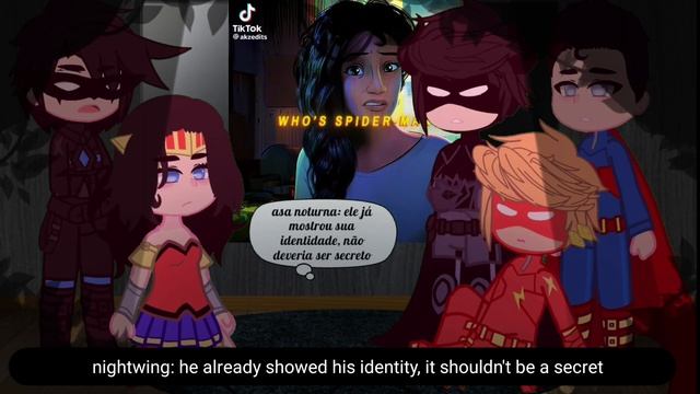 justice league reacting to spiderman 2099 vs miles| spider man through the spiderverse | Gacha Reac смотреть онлайн