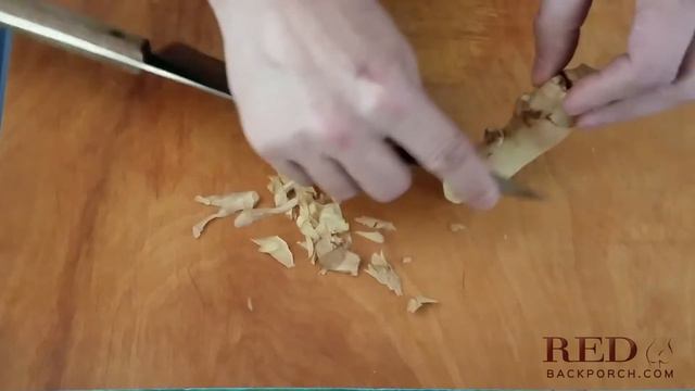 How To Peel And Shape Ginger Root For Figging