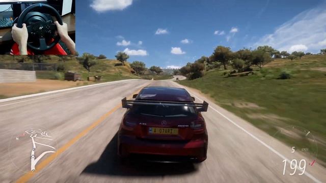 Rebuilding a Mercedes Benz A45 AMG - Forza Horizon 5 | Thrustmaster T300RS Gameplay смотреть онлайн