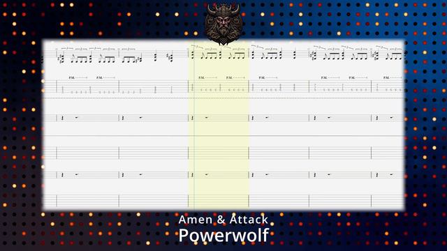 (Guitar Backing Track With Tabs) Powerwolf - Amen & Attack смотреть онлайн