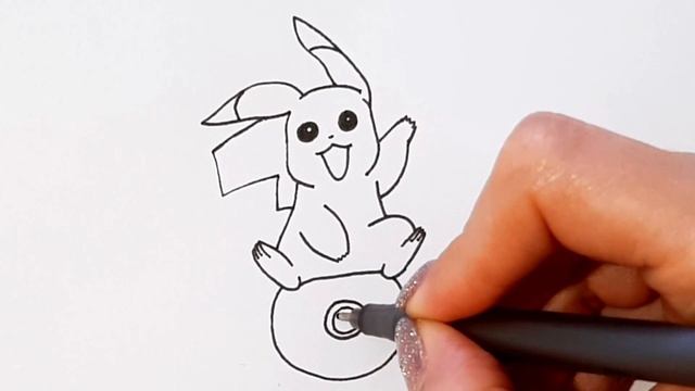 Как нарисовать ПОКЕМОНА ПИКАЧУ/How to draw POKEMON PIKACHU смотреть онлайн