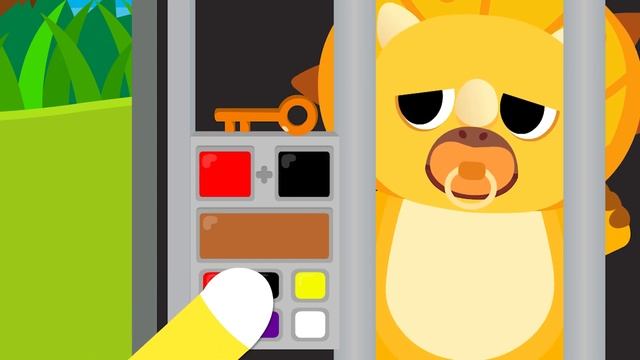 Escape Baby Tyrannosaurus! | Find The Colorful Keys | T-Rex? Triceratops? | Story For Kids |NINIkid