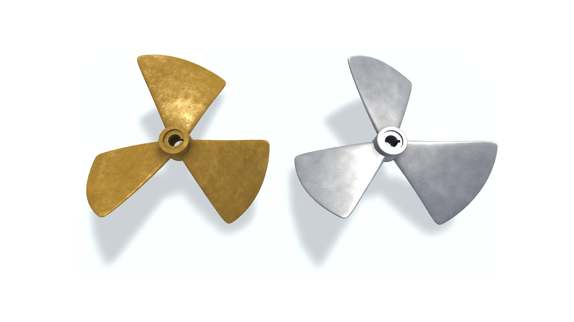 3D модель. Гребной винт C 3.  3D model "Ship screw C 3".