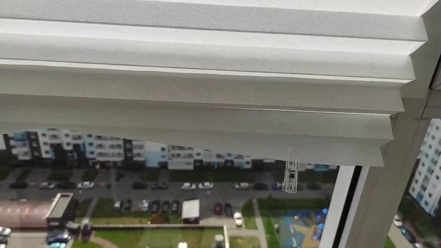 Жалюзи плиссе самоклеящейся текстильные