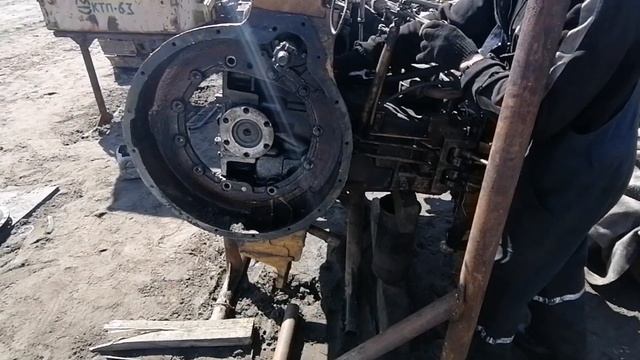 Ремонт Т-170 КТП-6,3 разборка двигателя Д-160 смотреть онлайн