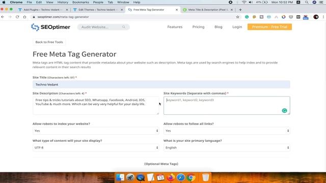 Add title, meta description & meta keywords in blogger & wordpress homepage, post & pages (Hindi) смотреть онлайн