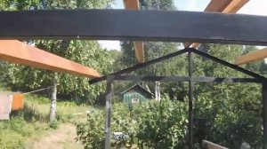 Шатер-беседка из профиля 60х40 бюджетный вариант своими руками.