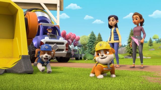 Rubble, Mix & Charger Build a Pig Playground! ? | Rubble & Crew смотреть онлайн