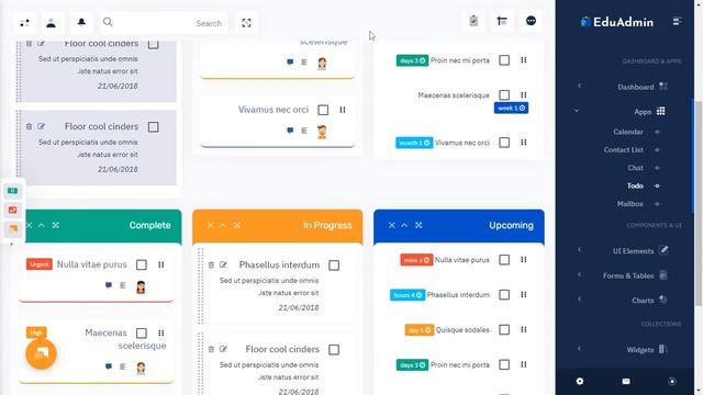 Education Dashboard Bootstrap Admin Template with RTL Theme смотреть онлайн