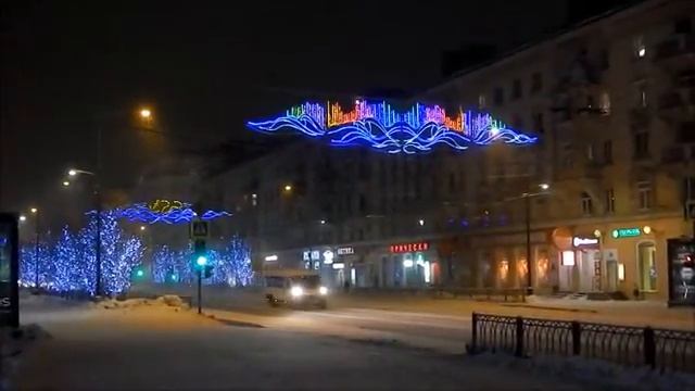 Murmansk winter illumination 2016 (Russia) смотреть онлайн