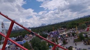 Парк аттракционов Сказка. экстремальные аттракционы в Москве. Американские горки. Аттракцион молния