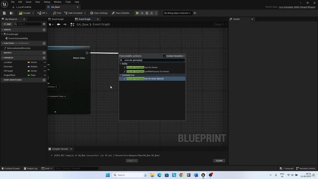6. Archer Ability - Creating The Gameplay Ability (Contd)