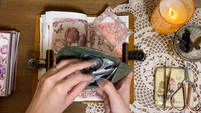 ASMR｜新しい素材でトラベラーズノートを飾る?｜scrapbooking relaxing sounds смотреть онлайн