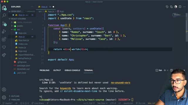 Learn React.js - Output list [8] | Tutorial For Beginners смотреть онлайн