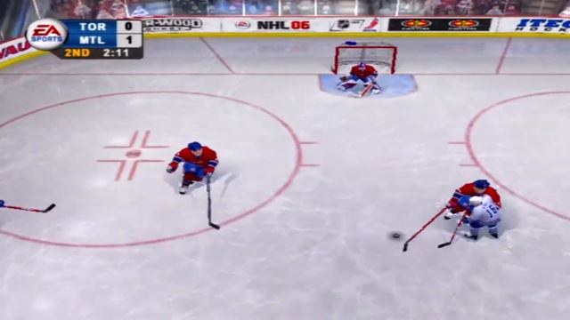NHL 06 Gameplay Montreal Canadiens vs Toronto Maple Leafs смотреть онлайн