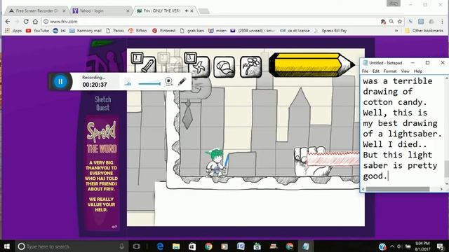 Drawing Death Weapons!?! (Sketch Quest #1) смотреть онлайн