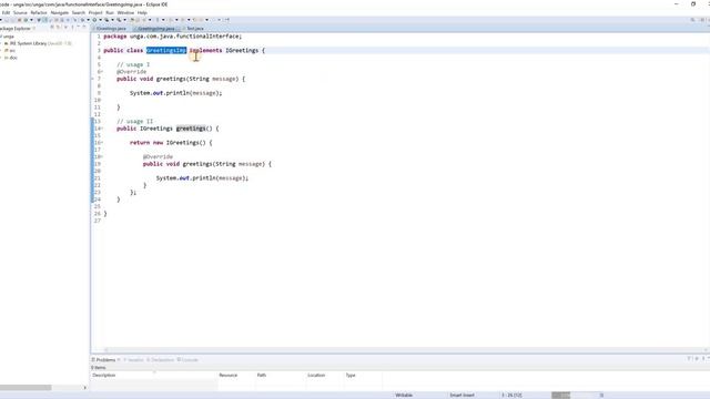 Java 8 - Functional Interface - quick example смотреть онлайн