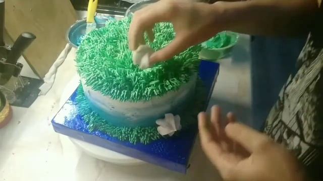 Простое украшение торта для мальчика смотреть онлайн