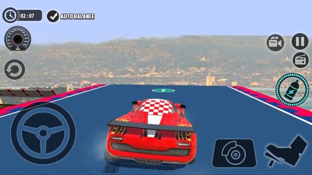 Impossible Car Tracks 3D - Red Gt Car Driving Impossible Stunts Levels 2 to 8 Android Gameplay смотреть онлайн