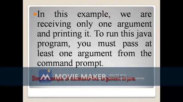 COMMANDLINE ARGUMENTS IN JAVA смотреть онлайн