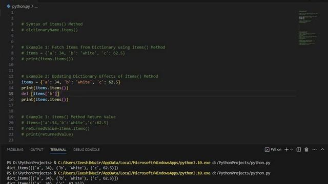 Python Dictionary Items Method | Easy Code Examples | Python Tutorial смотреть онлайн