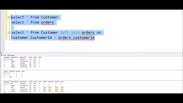 SQL Server Joins - inner join, left join, right join and full outer join смотреть онлайн