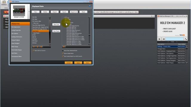 Holdem Manager 2 Coach: Rick Mask - HUD Options смотреть онлайн
